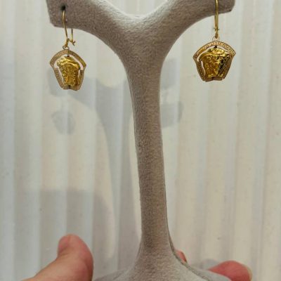 گوشواره طلاکادویی طرح الیزابت ورساچه