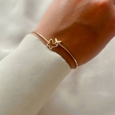 دستبند طلا بنگل دو استایل