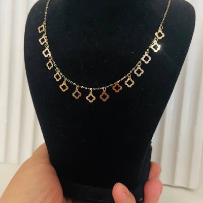 گردنبند طلا مینیمال طرح ونکلیف